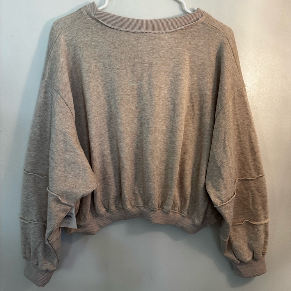 Women's V-Neck Sweater in Beige